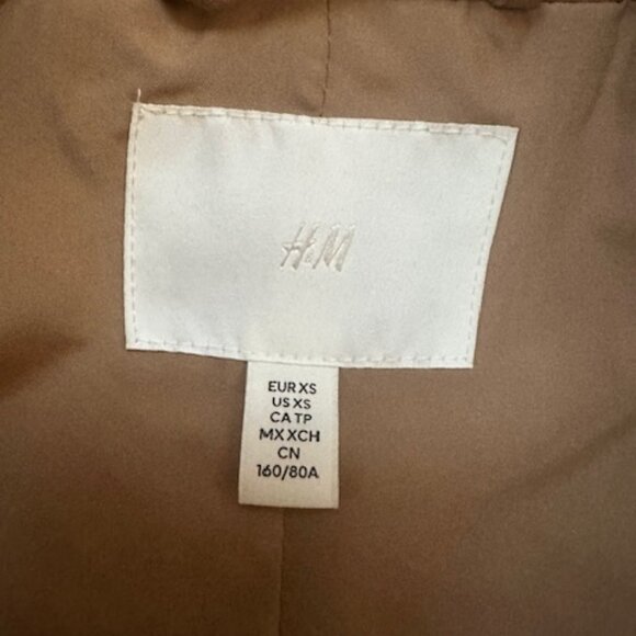 H&M Trench Coat size xsmall - Picture 4 of 4
